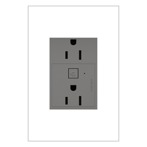 Adorne Plus-Sized 15A Outlet in Magnesium (246|WNAR153M1)