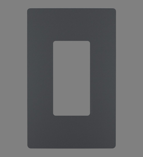 radiant One-Gang Screwless Wall Plate in Graphite (246|RWP26GCC6)