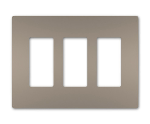 radiant Three-Gang Screwless Wall Plate in Nickel (246|RWP263NI)