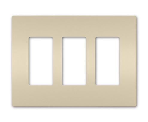 radiant Three-Gang Screwless Wall Plate in Light Almond (246|RWP263LA)