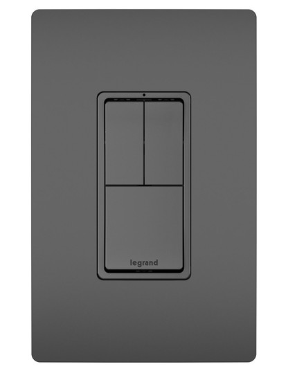 radiant Two Single-Pole Switches and Single Pole/3-Way Switch in Black (246|RCD113BK)