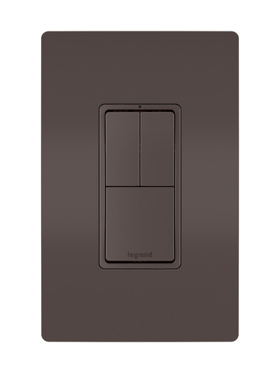 radiant Two Single-Pole Switches & Single Pole/3-Way Switch in Brown (246|RCD113)