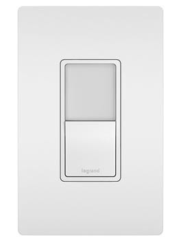 radiant Single Pole/3-Way Switch with Night Light in White (246|NTL873WCC6)