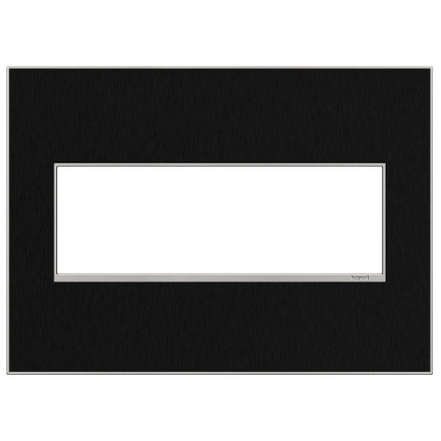 Adorne Gang Wall Plate in Black Stainless (246|AWM3GBLS4)
