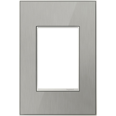 adorne One-Gang-Plus Screwless Wall Plate in Brushed Stainless (246|AWM1G3MS4)