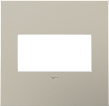 adorne Two-Gang Screwless Wall Plate in Satin Nickel (246|AWC2GSN4)