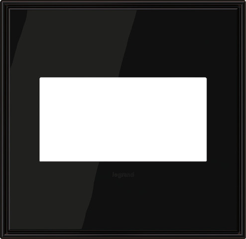 adorne Two-Gang Screwless Wall Plate in Black Nickel (246|AWC2GBLN4)