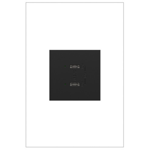 adorne Ultra-Fast Plus Power Delivery USB Type-C/C Outlet Module in Graphite (246|ARUSB30PDG4)