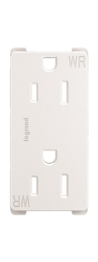 radiant Outdoor Duplex Outlet in White (246|885TRWRW)