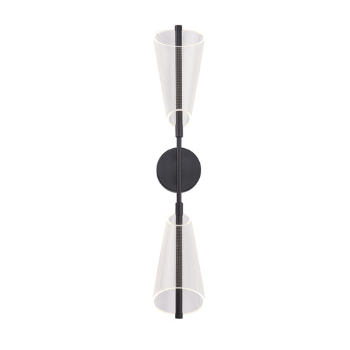 Mulberry LED Wall Sconce in Black/Light Guide (347|WS62629BKLG)