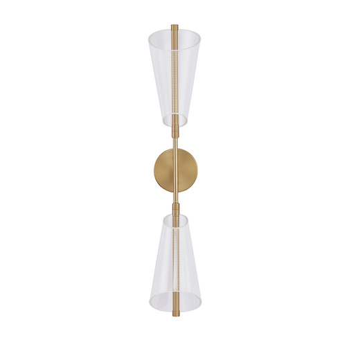 Mulberry LED Wall Sconce in Brushed Gold/Light Guide (347|WS62629BGLG)