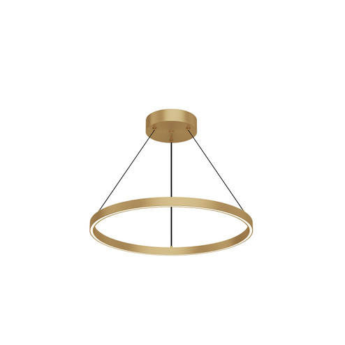 Cerchio LED Pendant in Brushed Gold (347|PD87724BG)