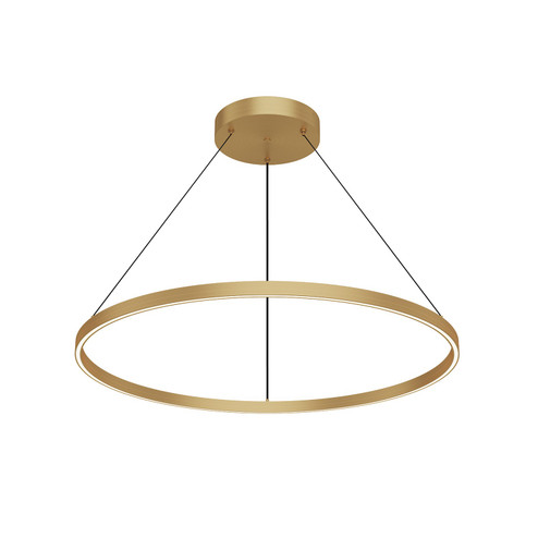 Cerchio LED Pendant in Brushed Gold (347|PD87136BG)