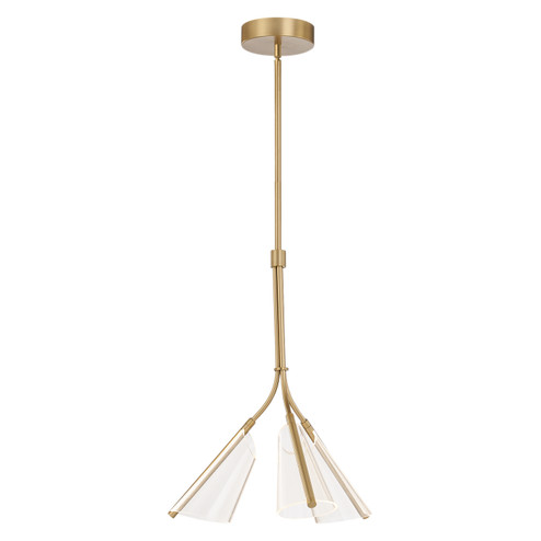 Mulberry LED Pendant in Brushed Gold/Light Guide (347|PD62622BGLG)
