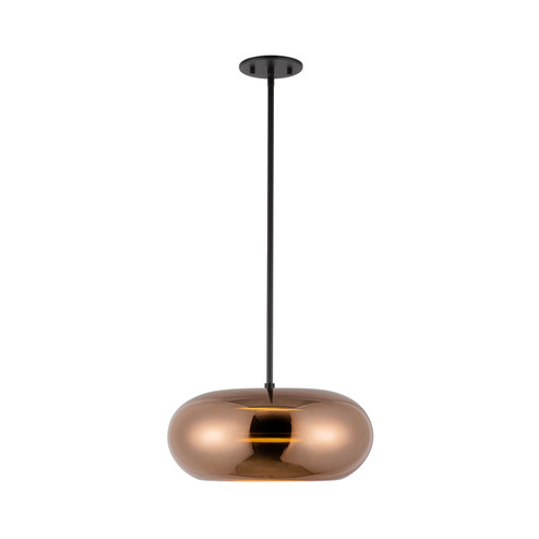 Trinity LED Pendant in Black/Copper (347|PD62014BKCP)