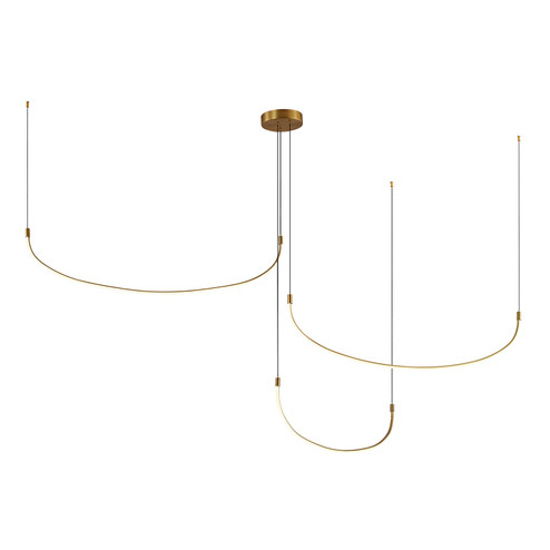 Talis LED Pendant in Brushed Gold (347|MP89390BG)