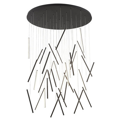 Chute LED Pendant in Black (347|MP14850BK)