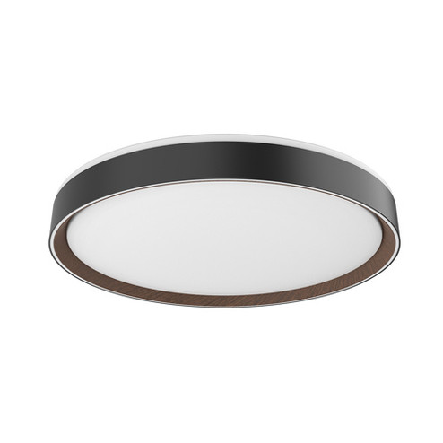 Essex LED Flush Mount in Black/Walnut (347|FM43920BKWT)