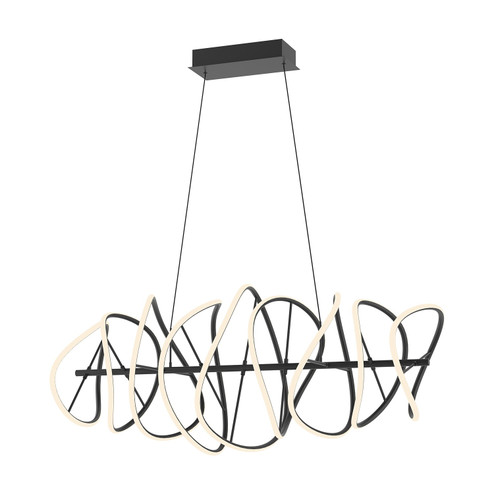 Collide LED Chandelier in Black (347|CH96442BK)