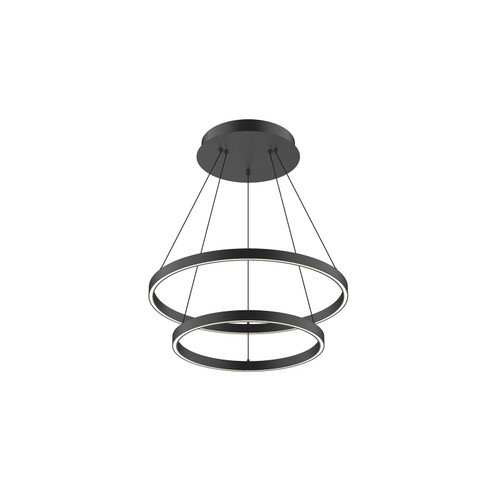 Cerchio LED Chandelier in Black (347|CH87824BK)