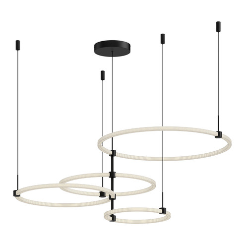 Bruni LED Chandelier in Black (347|CH24755BK)