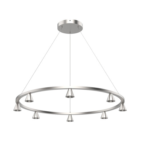 Dune LED Chandelier in Brushed Nickel (347|CH19933BN)