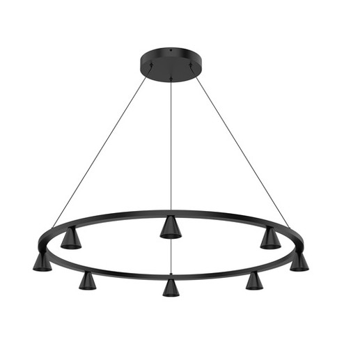 Dune LED Chandelier in Black (347|CH19933BK)