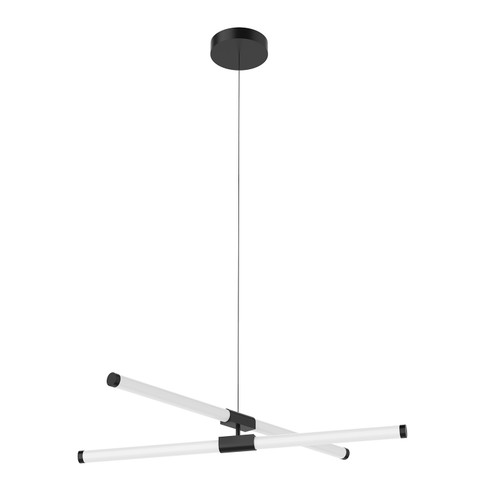 Akari LED Chandelier in Black (347|CH18537BK)