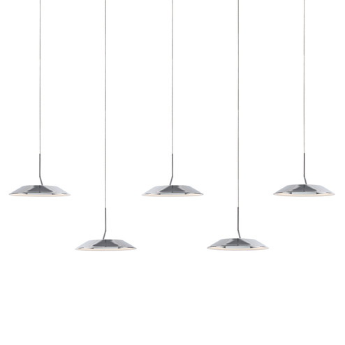 Royyo LED Pendant in Chrome (240|RYPL5SWCRM)