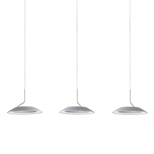 Royyo LED Pendant in Silver (240|RYPL3SWSIL)