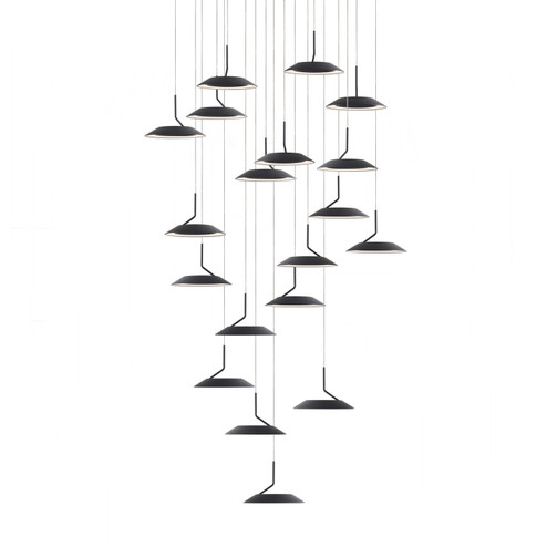 Royyo LED Pendant in Matte black (240|RYPC19SWMTB)