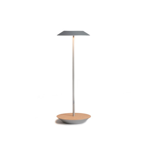 Royyo LED Desk Lamp in Silver/white oak (240|RYOSWSILWOKDSK)