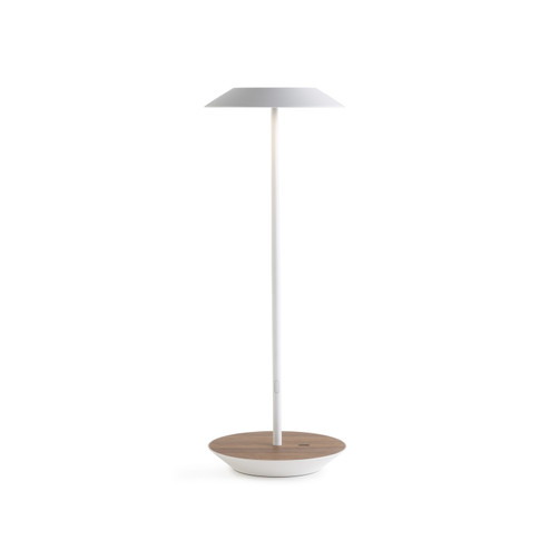Royyo LED Desk Lamp in Matte white, oiled walnut (240|RYOSWMWTOWTDSK)