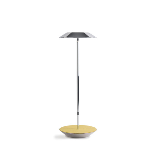 Royyo LED Desk Lamp in Chrome/Honeydew Felt (240|RYOSWCRMHDFDSK)
