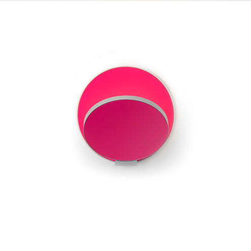 Gravy LED Wall Sconce in Silver, Matte Hot Pink (240|GRWSSILMHPHW)