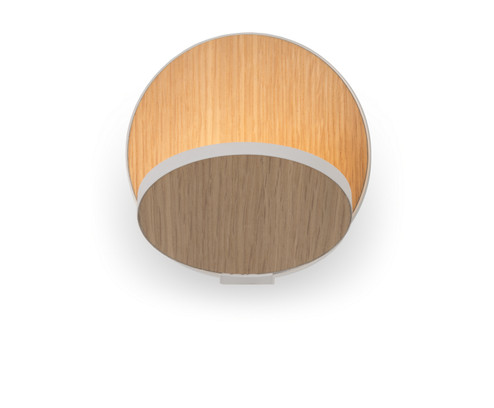 Gravy LED Wall Sconce in Matte White, White Oak (240|GRWSMWTWOKPI)