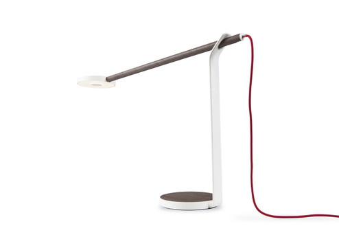 Gravy LED Desk Lamp in Walnut/Matte White (240|GR1WWNRMWTDSK)