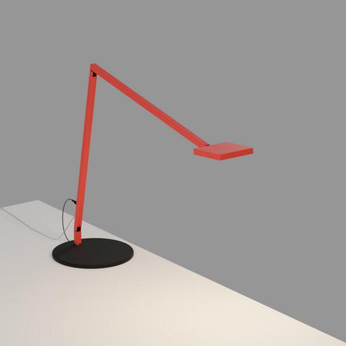 Focaccia LED Desk Lamp in Matte Fire Red (240|FCD2MFRQCB)