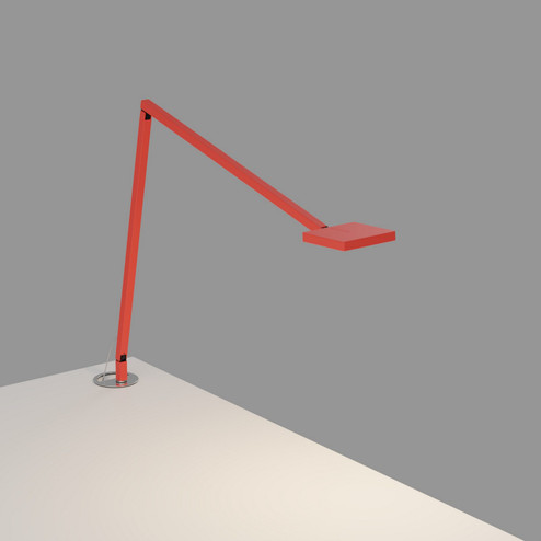 Focaccia LED Desk Lamp in Matte Fire Red (240|FCD2MFRGRM)
