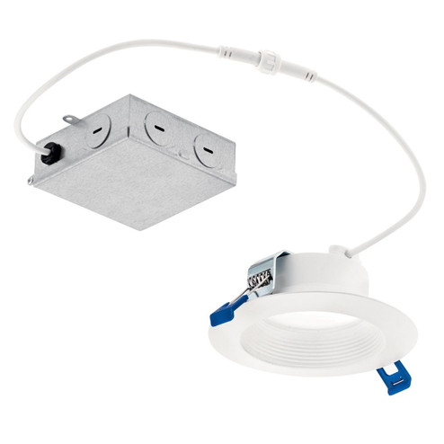 Direct To Ceiling Recessed LED Downlight in Textured White (12|DLRC04R3090WHT)