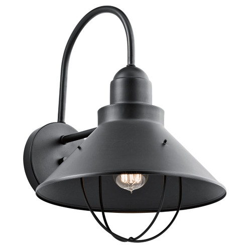 Seaside One Light Outdoor Wall Mount in Black (12|9142BK)