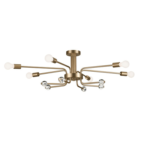 Ocala Six Light Semi Flush Mount in Champagne Bronze (12|52602CPZ)