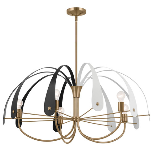 Petal Five Light Chandelier in Champagne Bronze (12|52573CPZ)