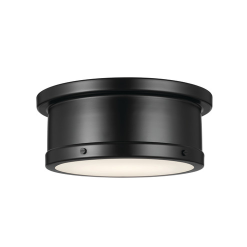 Serca Two Light Flush Mount in Black (12|52540BK)