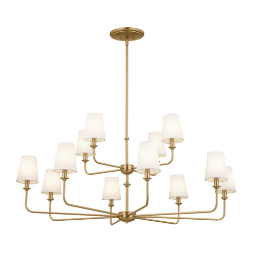 Pallas 12 Light Chandelier in Brushed Natural Brass (12|52518BNB)