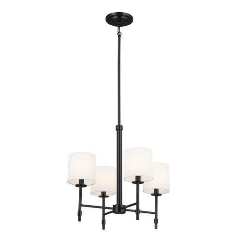 Ali Four Light Chandelier in Black (12|52504BK)