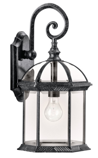 Barrie One Light Outdoor Wall Mount in Black (12|49186BK)