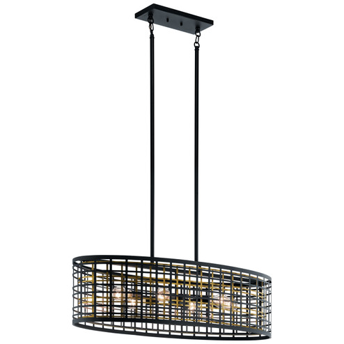 Aldergate Six Light Pendant in Black (12|44077BK)