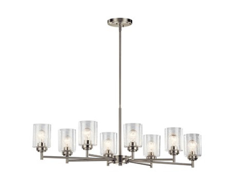 Winslow Eight Light Chandelier in Brushed Nickel (12|44035NI)