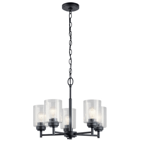 Winslow Five Light Chandelier in Black (12|44030BK)